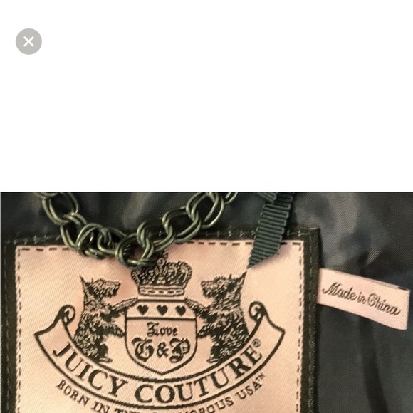 Juicy Couture Women’s Hooded Full Zip Puffer Down Jacket Removable Fur Sz. M - Picture 8 of 13